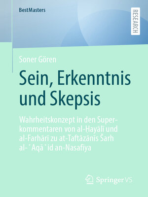 cover image of Sein, Erkenntnis und Skepsis